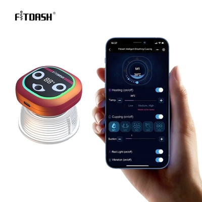 Controle sem fio/botão Fitdash Smart Cupping Massager Cupping Elétrico Moxa Cupping