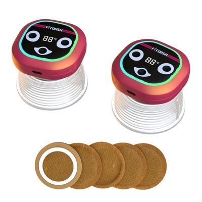 Controle sem fio / botão Fitdash Smart Cupping Moxa Massager para fisioterapia