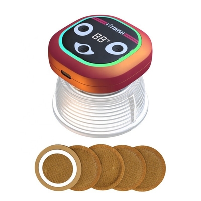 Dispositivo duplo de cupping de silicone macio com terapia de aquecimento sem fogo ferramenta de massagem indolor