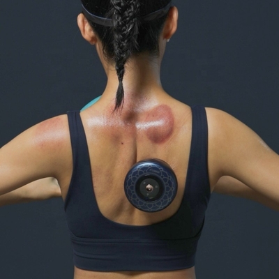 Massageador de ventosas inteligentes Vaso elétrico de vácuo Luz vermelha Ventosas terapêuticas Massagem de ventosas
