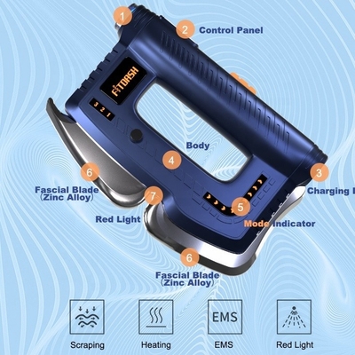 Fitdash Massagista Elétrico de Tecidos Profundos Ferramenta de Fisioterapia Eletrônica Gua Sha Scraper