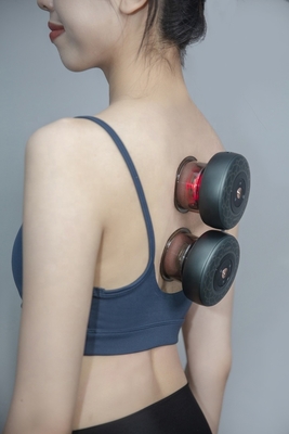 Tamanho do produto 94*94*72mm Massagista de terapia de ventosas com ventosas Hijama chinesas e luz vermelha