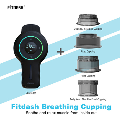 Fitdash Vacuum Cupping Massager Método de controlo do botão Força de sucção -10 kPa -60 kPa
