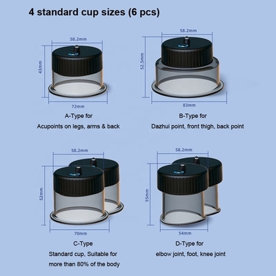 Massagista de Cupping Inteligente com Carregamento USB Força de Sucção Cerca de -10kPa -60kPa