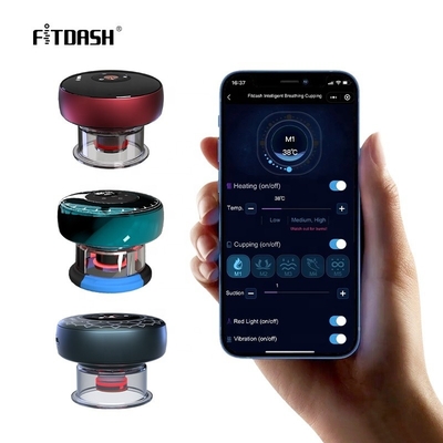 Função antirreumática Fitdash Moxibustião Terapia Dispositivo elétrico de cupping para tratamento