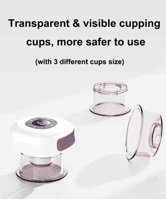 Dispositivo Fitdash Digital Meridian Cupping Cupping Therapy com intensidade de sucção de -60-0 kPa
