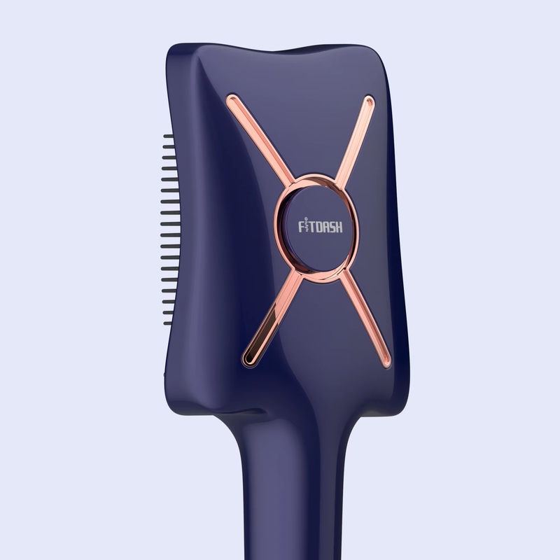 Fitdash Electric Vibrating 650nm Luz Vermelha 850nm NIR Terapia EMS Massagem Capilar Aplicador de óleo de escova de cabelo