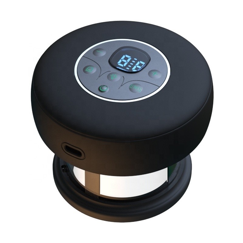 Fitdash Portable Smart Vacuum Cupping Therapy Massager Dispositivo Com EMS Luz Vermelha Vibrante Sucção
