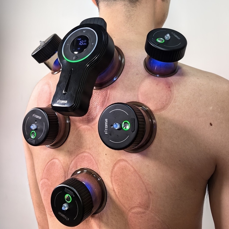SUPPORTO ODM/OEM Fitdash Upgraded Intelligent Electric Vacuum Cupping Set para Gua Sha