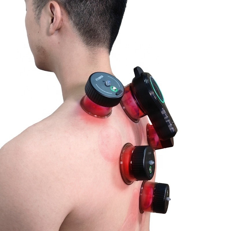 ABS PC Terapia de Cupping Elétrico Conjunto de 5 engrenagens Máquina de Cupping de vácuo Método de Controle de Botões